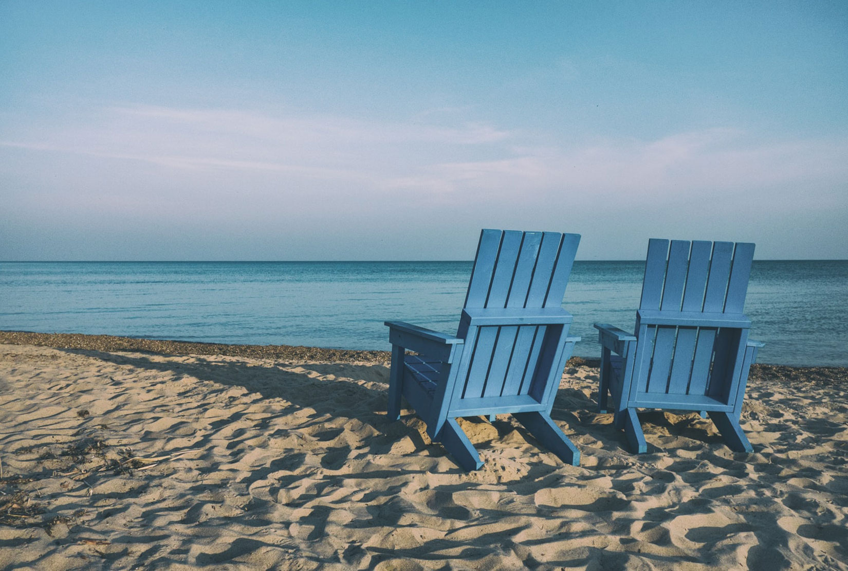 retirement: picture of two beach chairs